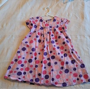 Polka Dot Kids Dress - Pink and Purple